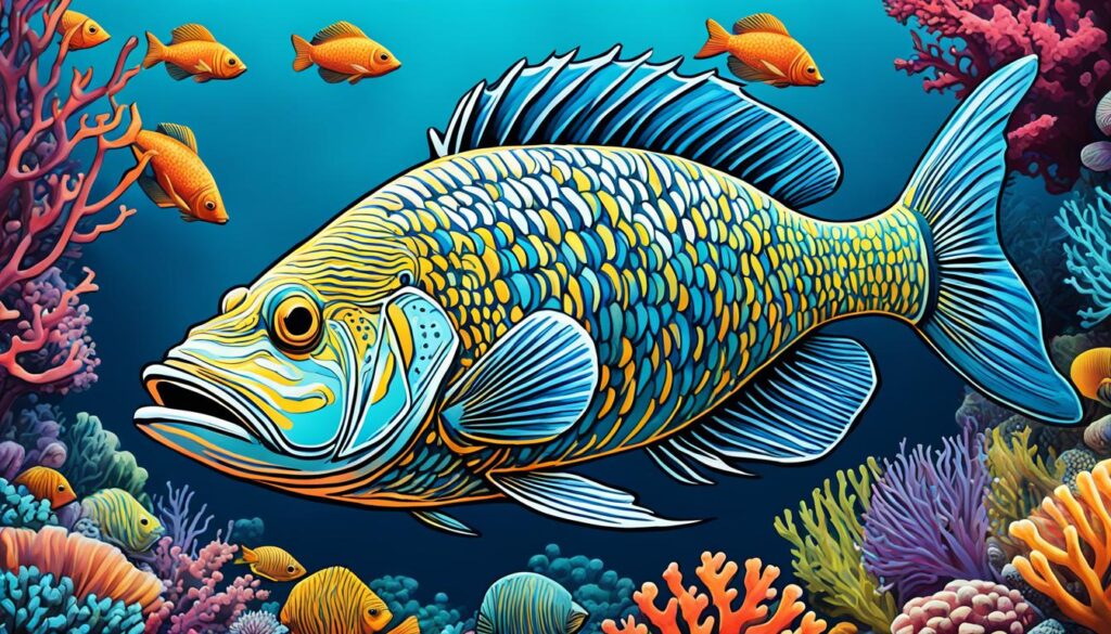 Überdimensionaler Fisch